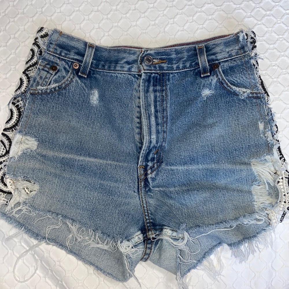 LF one of a kind high waisted jean shorts